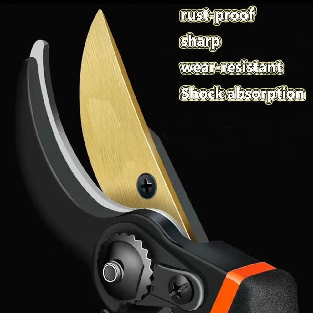 MEPEREZ Ultra Sharp Pruning Shears showing cutting edge and grip