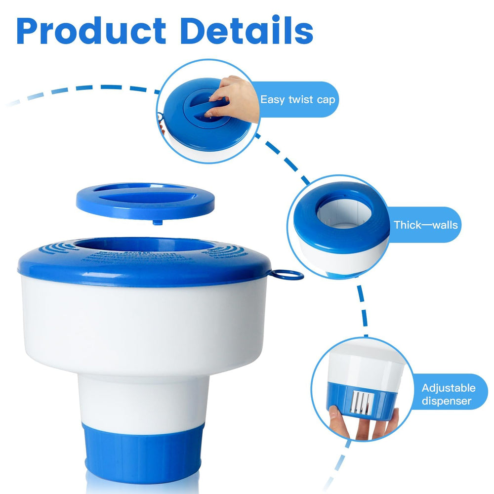 Merkia Chlorine Floater showing adjustable control ring