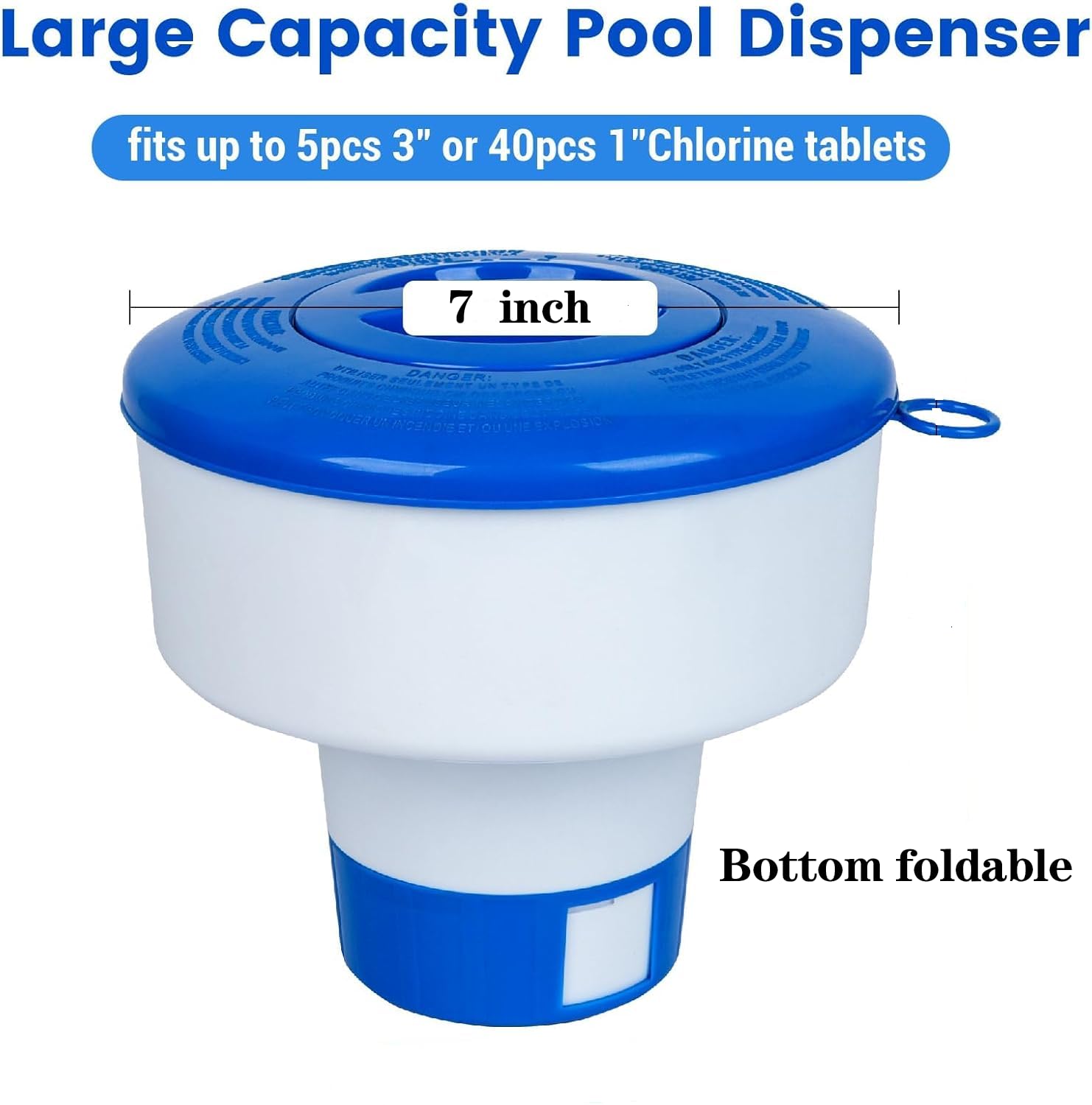 Merkia Pool Chlorine Floater with 3-inch tablet inside