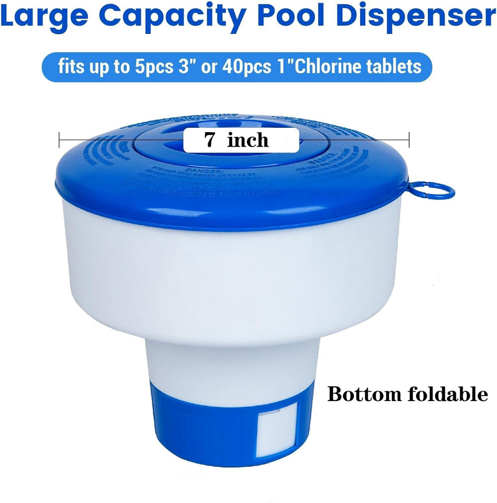 Merkia Pool Chlorine Floater with 3-inch tablet inside