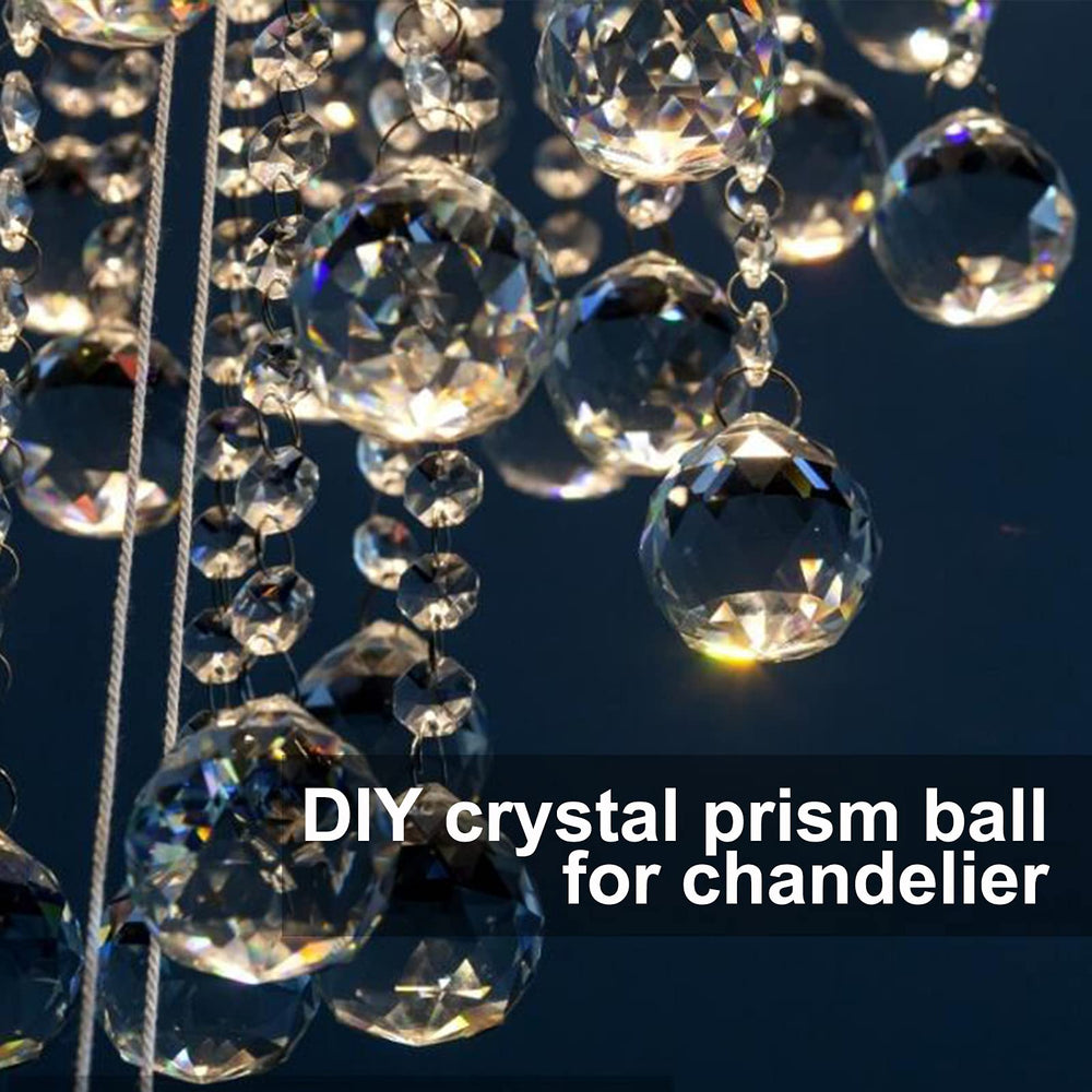 MerryNine Clear Crystal Sun Catcher packaging with foam cushioning