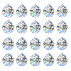MerryNine Clear Crystal Sun Catcher Prism Ball front view