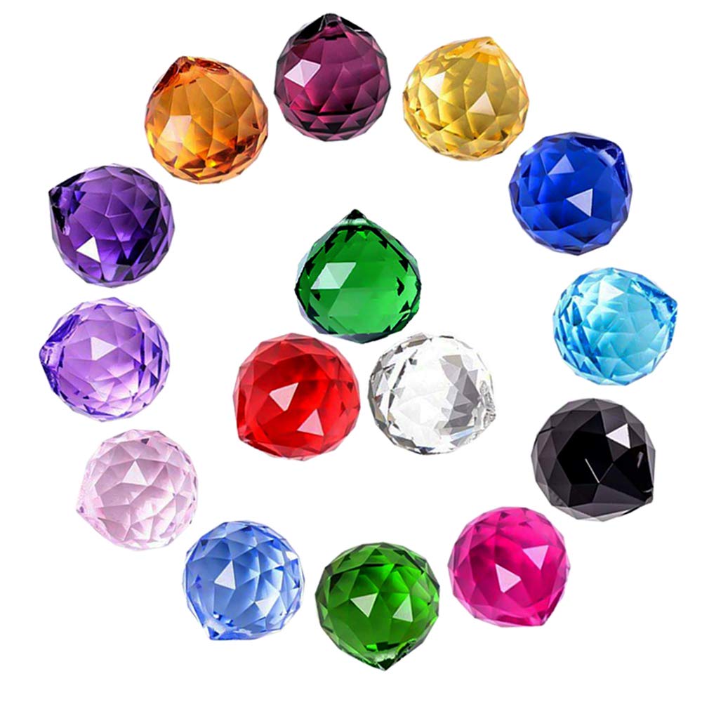 MerryNine Crystal Sun Catcher Prism Ball Multi-Colour front view