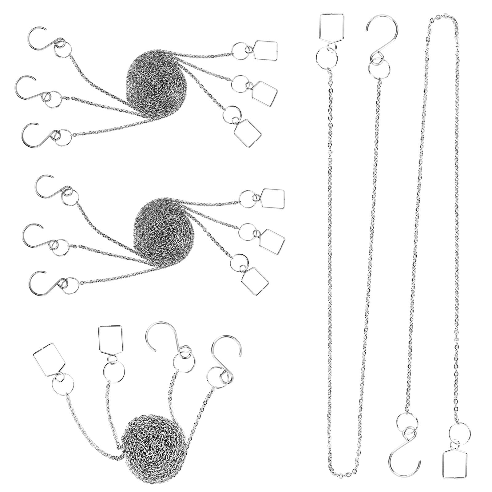 MerryNine Metal Sun Catcher Chains with assembled crystal prisms