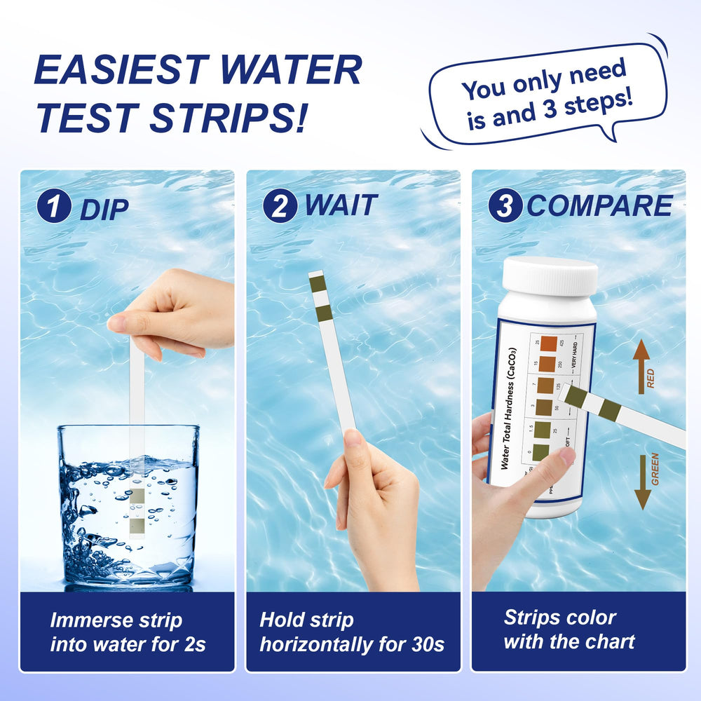 Merydi test tube included in the water hardness test kit