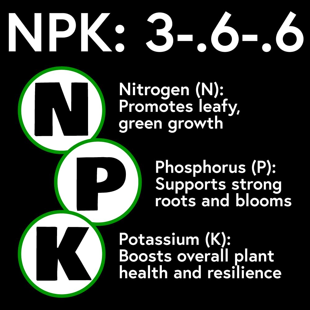 Messinas Super Yield Plant Food in garden setting with plants