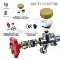 Metal handle and installation parts of the faucet repair kit