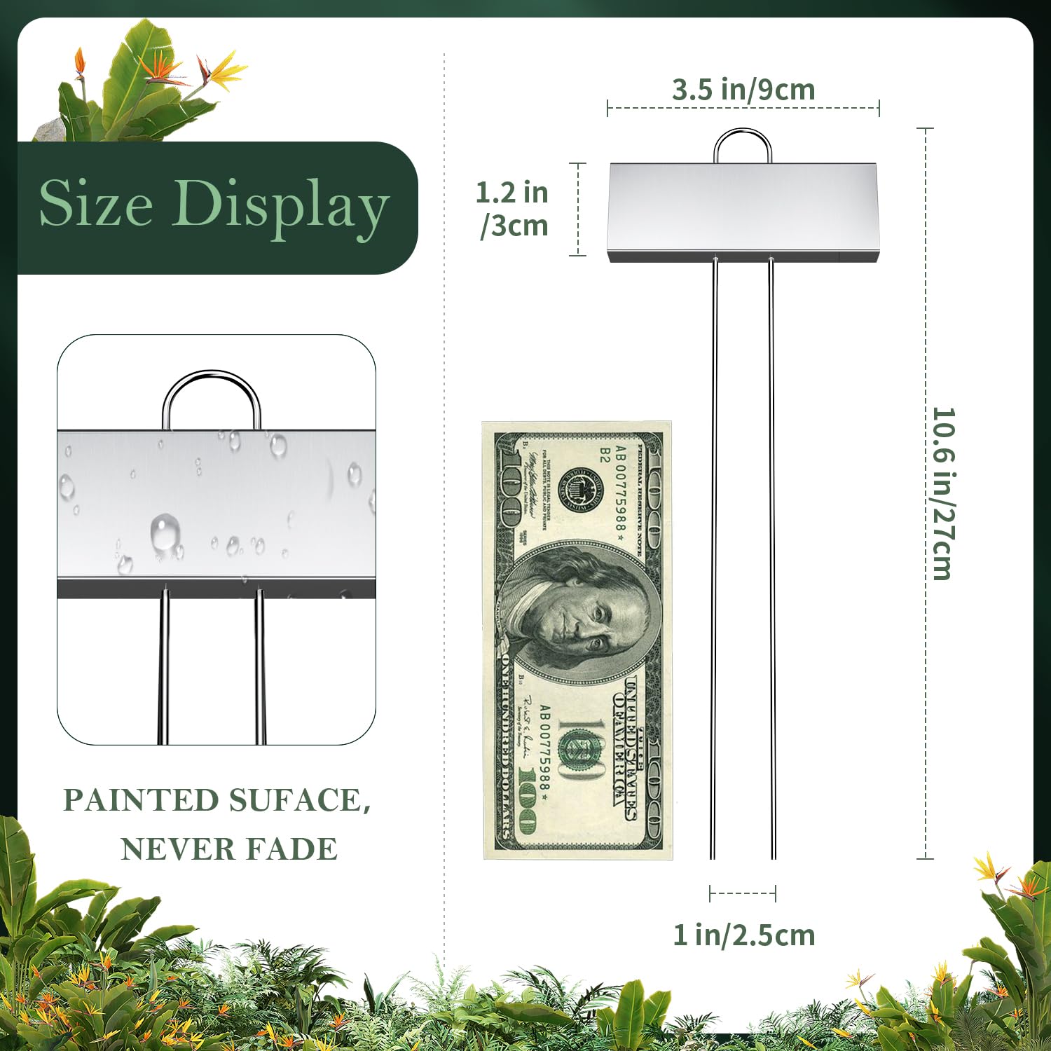 Metal Plant Labels packaging front view