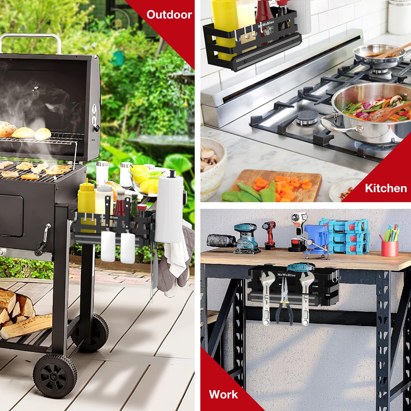 MeWeBlue Griddle Caddy in camping setup