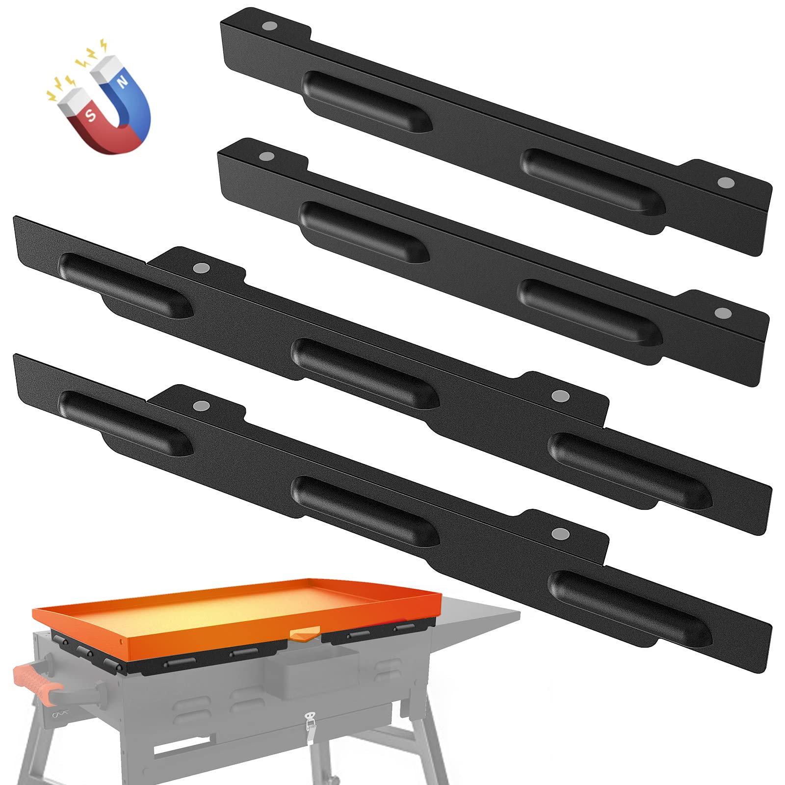 MeWeBlue Wind Guards for Blackstone 28" Griddle front view