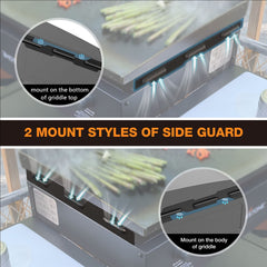 MeWeBlue Wind Guards side view showing magnetic attachment