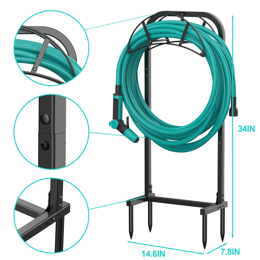 Meykwod Garden Hose Holder in outdoor garden setting