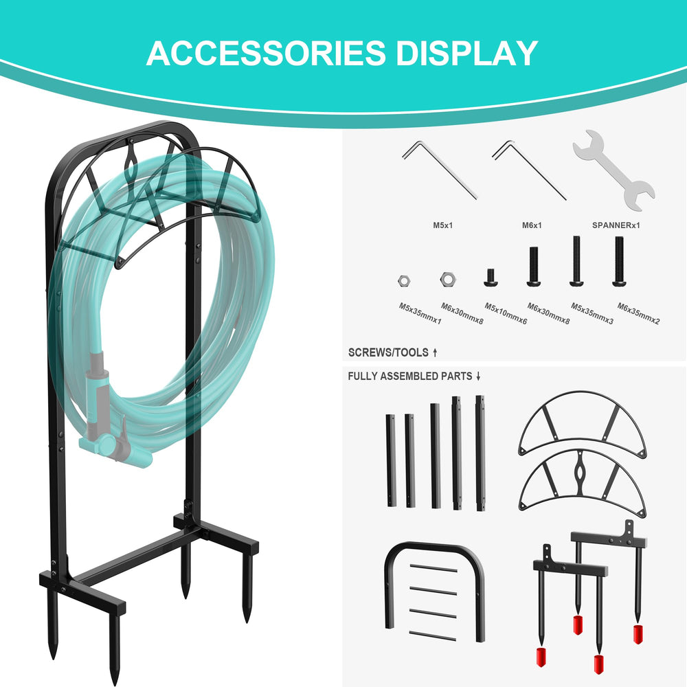 Meykwod Garden Hose Holder package contents