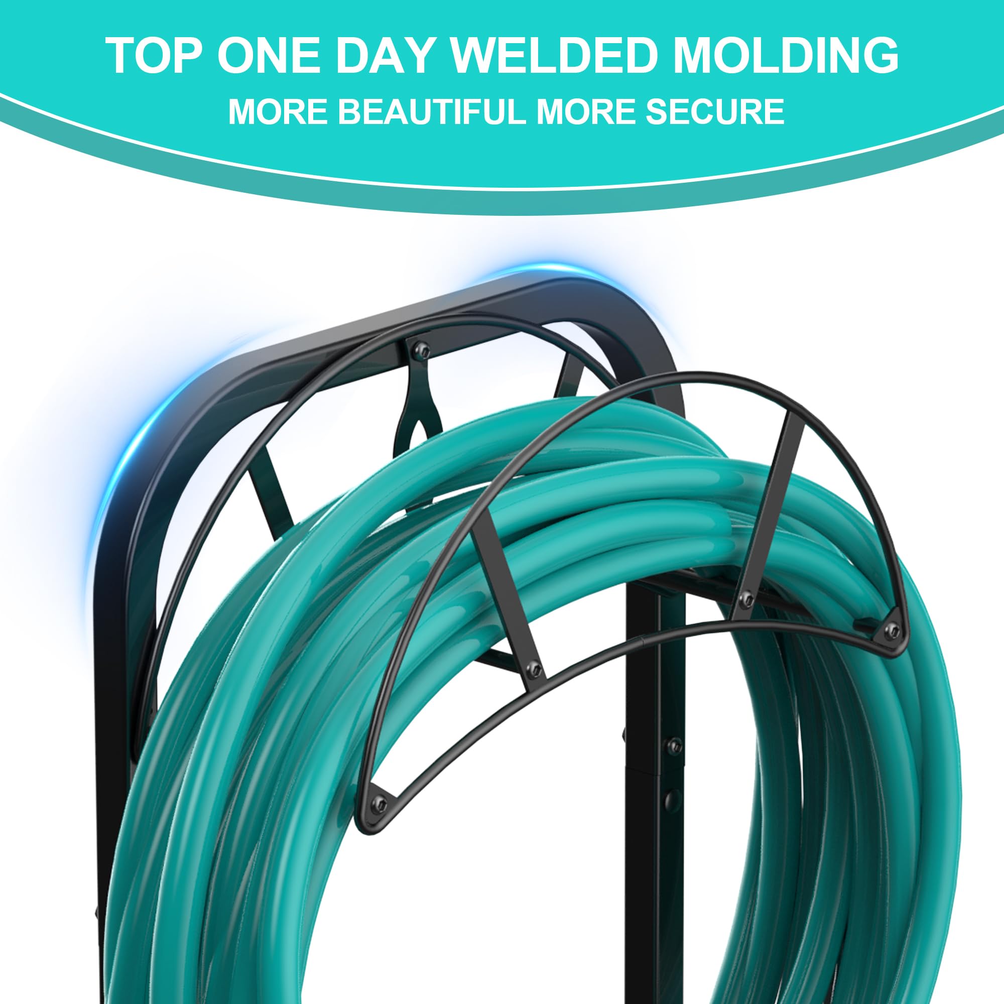 Meykwod Garden Hose Holder side view showing stability