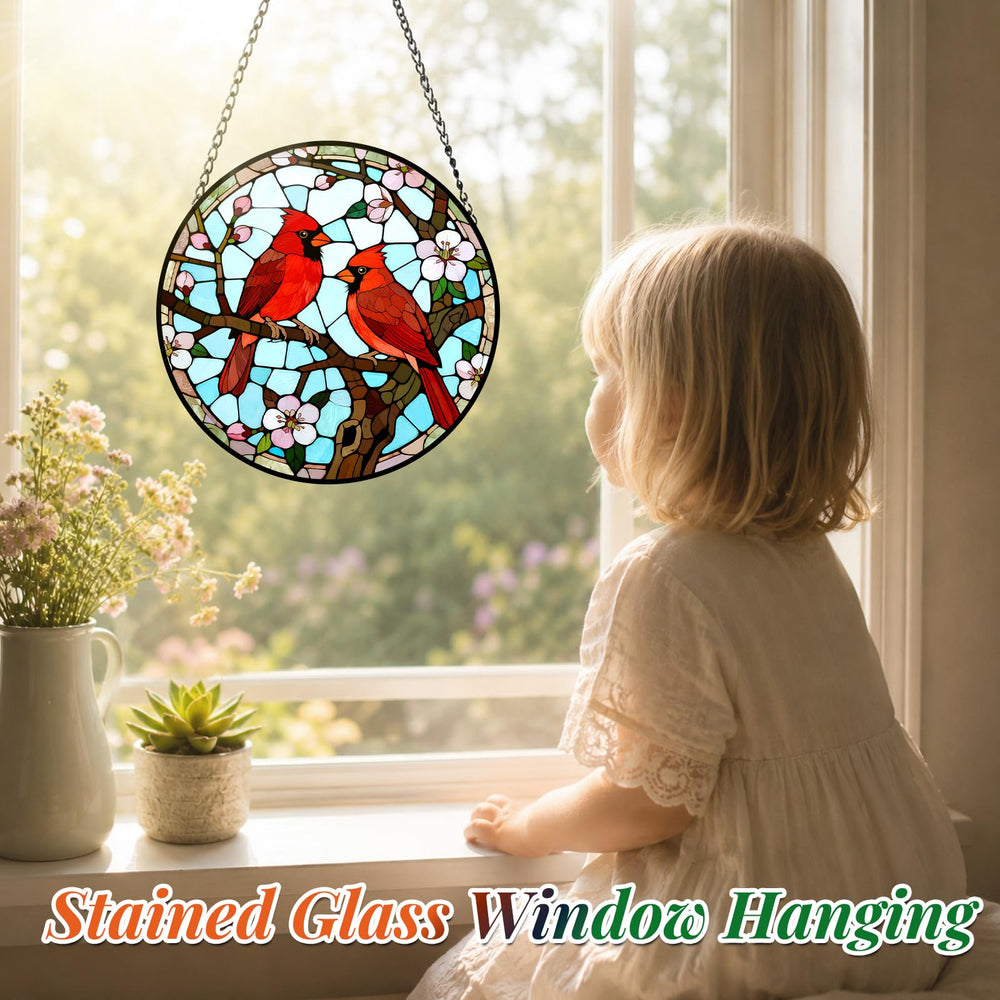 Meyocky Cardinal Suncatcher in secure packaging box