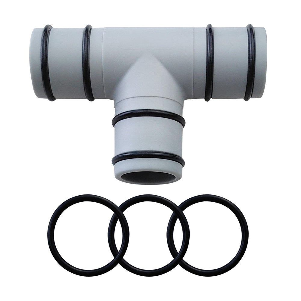 MEZYJIUCOM Pool Hose Connector T Joint 1.25 inch front view