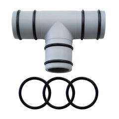 MEZYJIUCOM Pool Hose Connector T Joint 1.25 inch front view