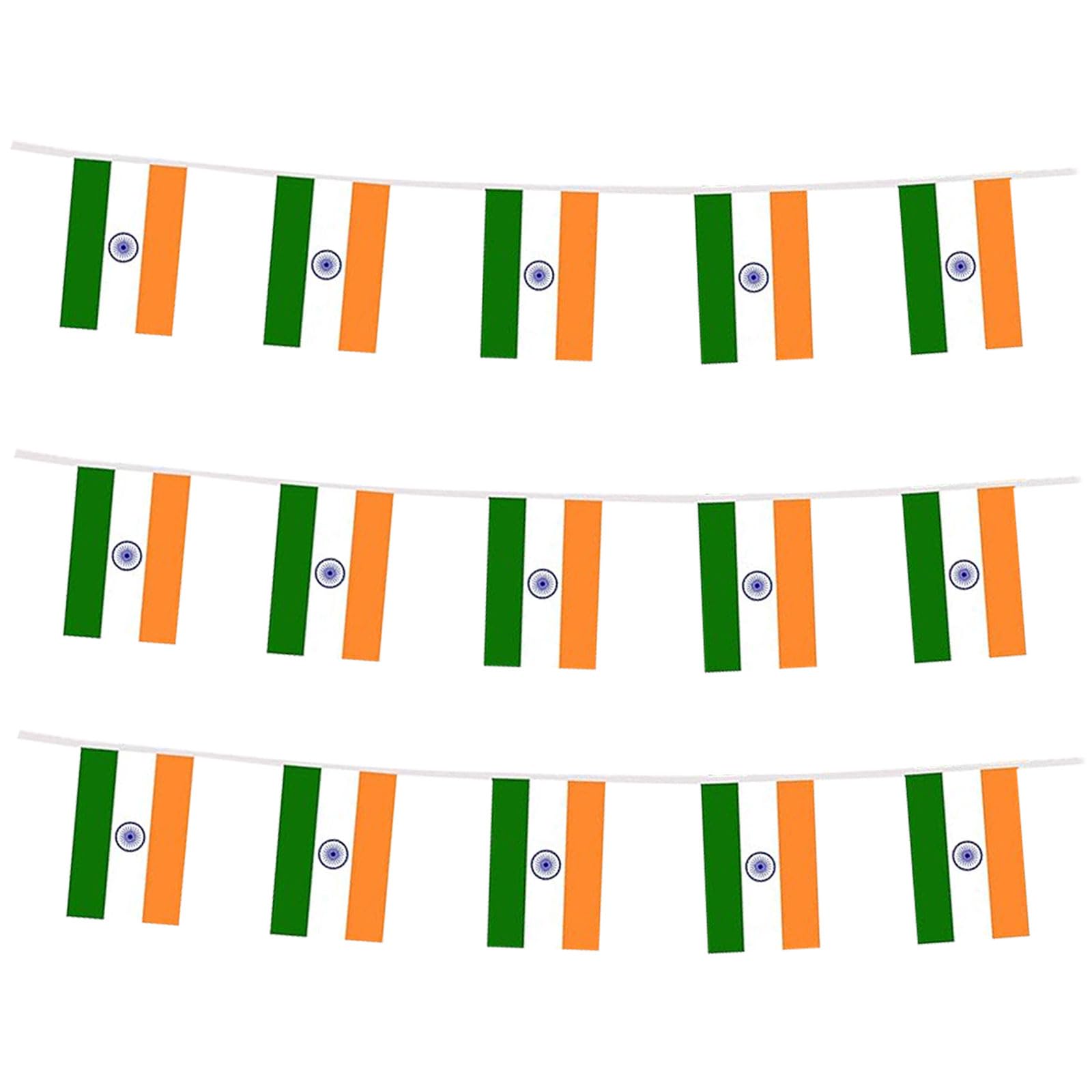 mflagperft India Mini String Flags 30-piece banner front view
