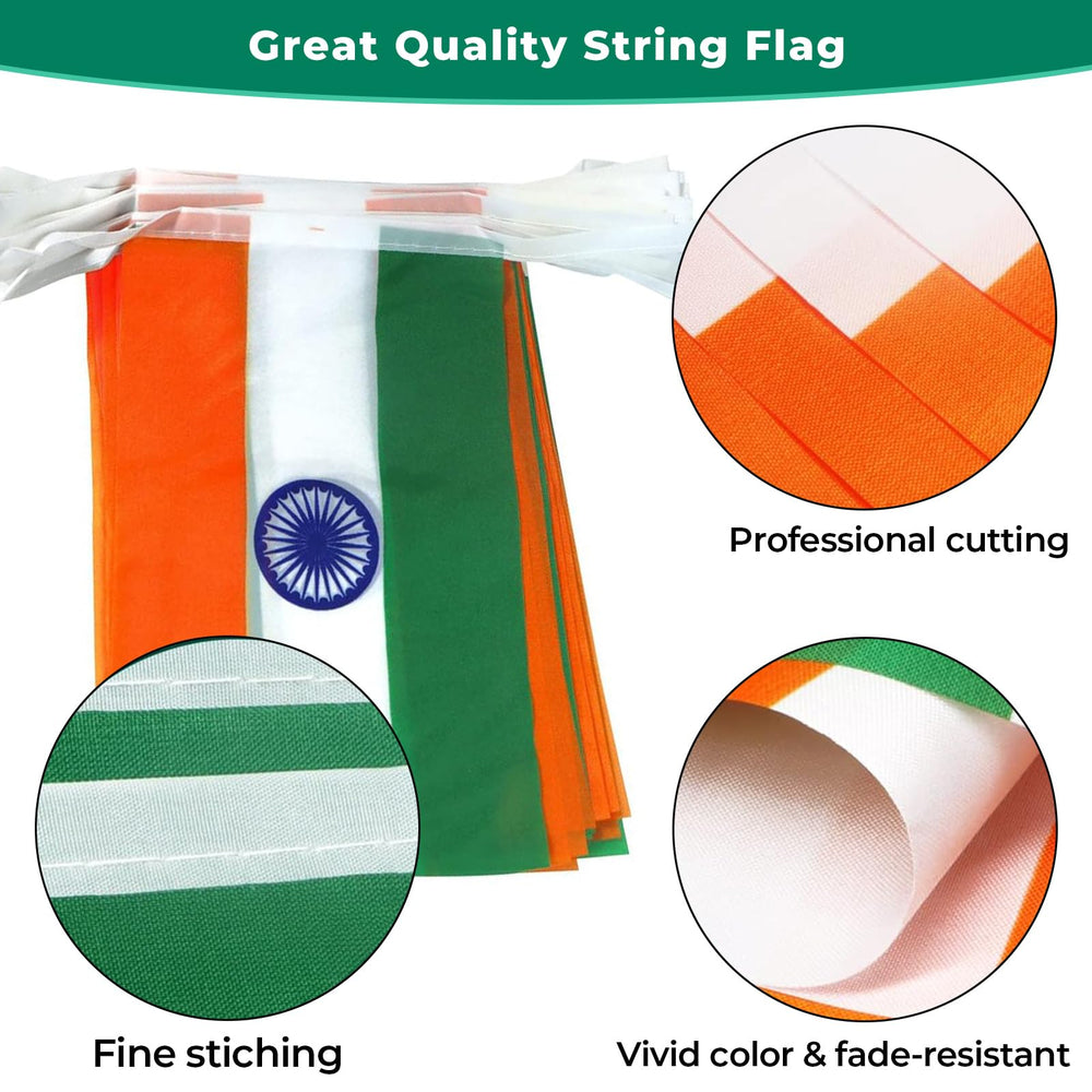 mflagperft India Mini String Flags hanging at a party