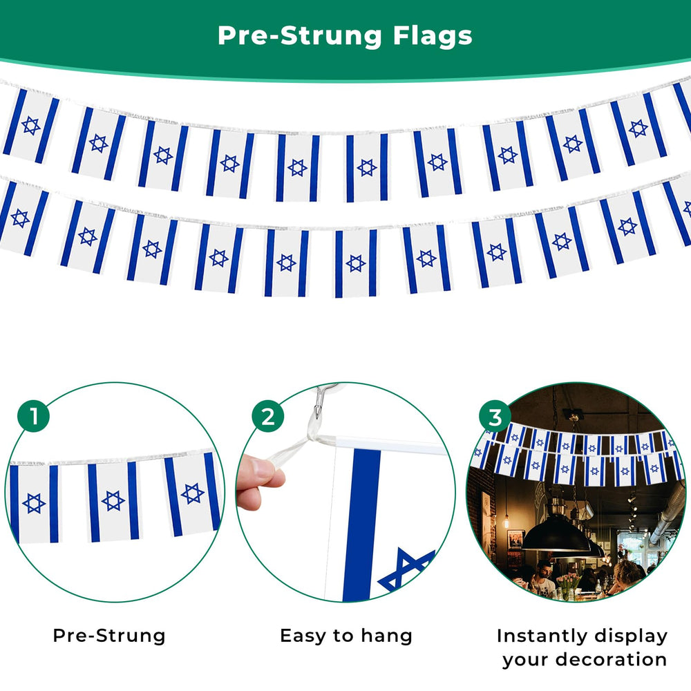 mflagperft Israel Mini String Flags packaging view