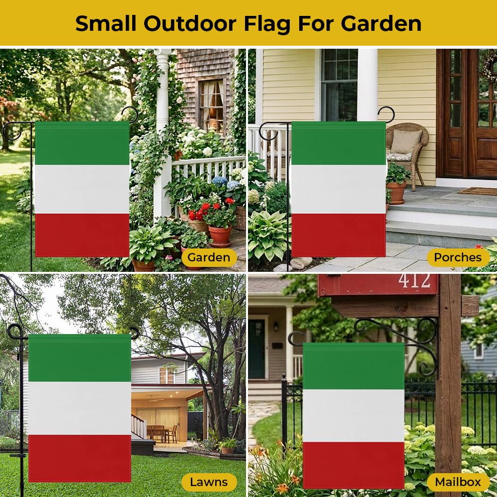 mflagperft Italy Garden Flag featuring double-sided print