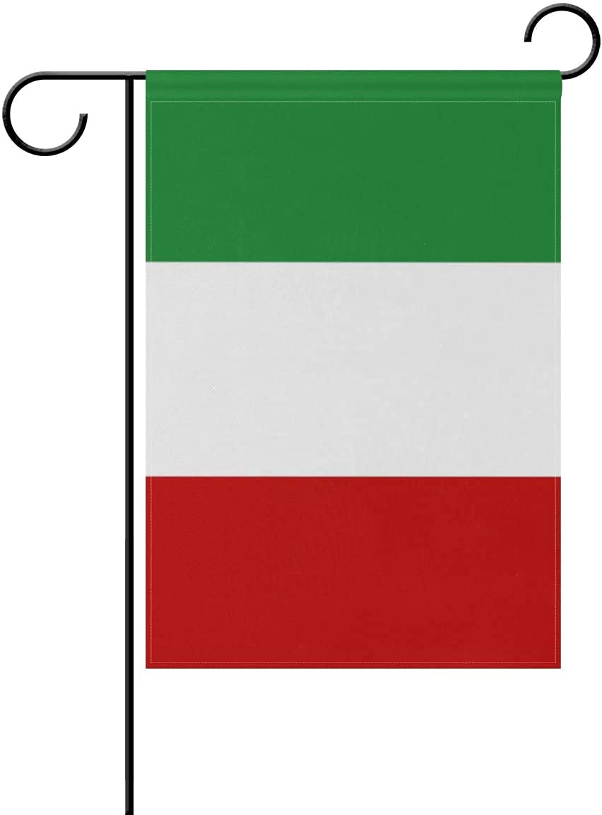 mflagperft Italy Garden Flag front view, 12x18 inches
