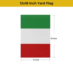 mflagperft Italy Garden Flag side view with vibrant colours