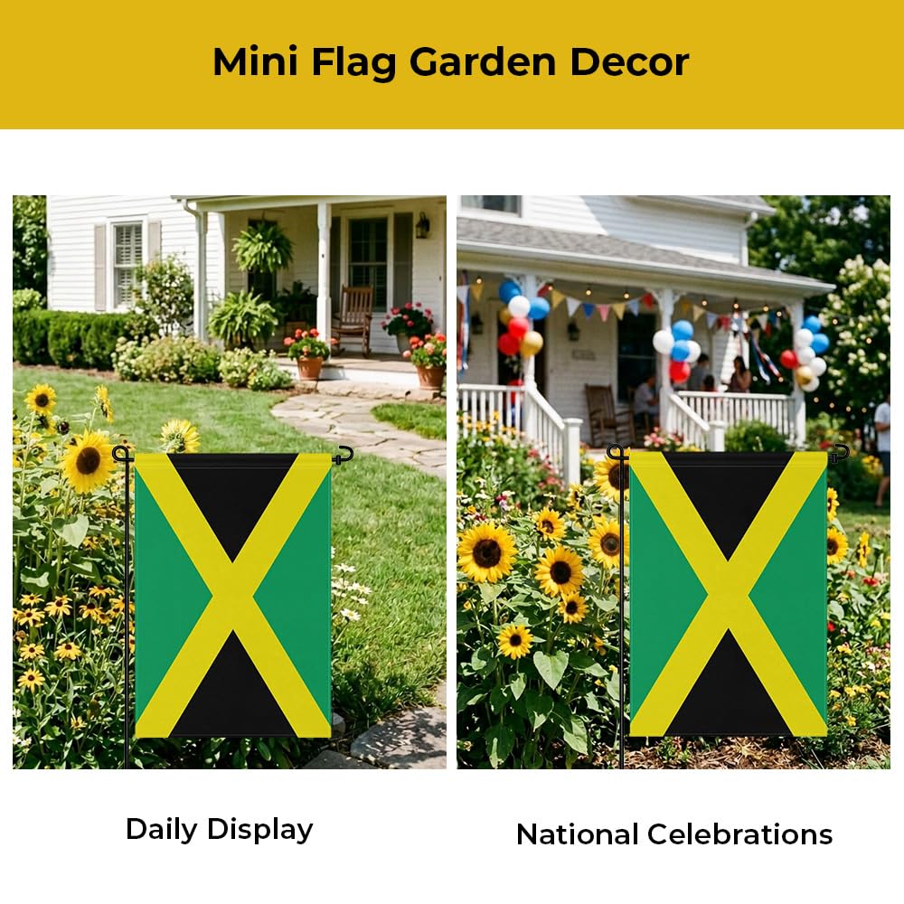 mflagperft Jamaica Garden Flag folded for storage