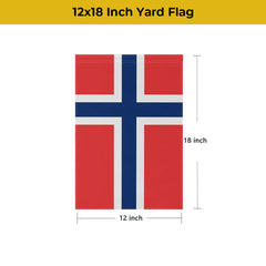 mflagperft Norway Garden Flag 12x18 inch back view