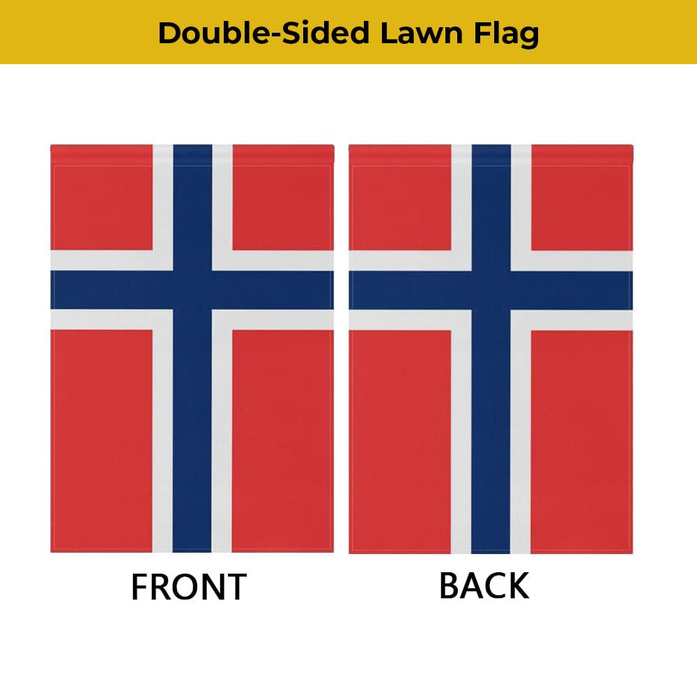 mflagperft Norway Garden Flag 12x18 inch side view