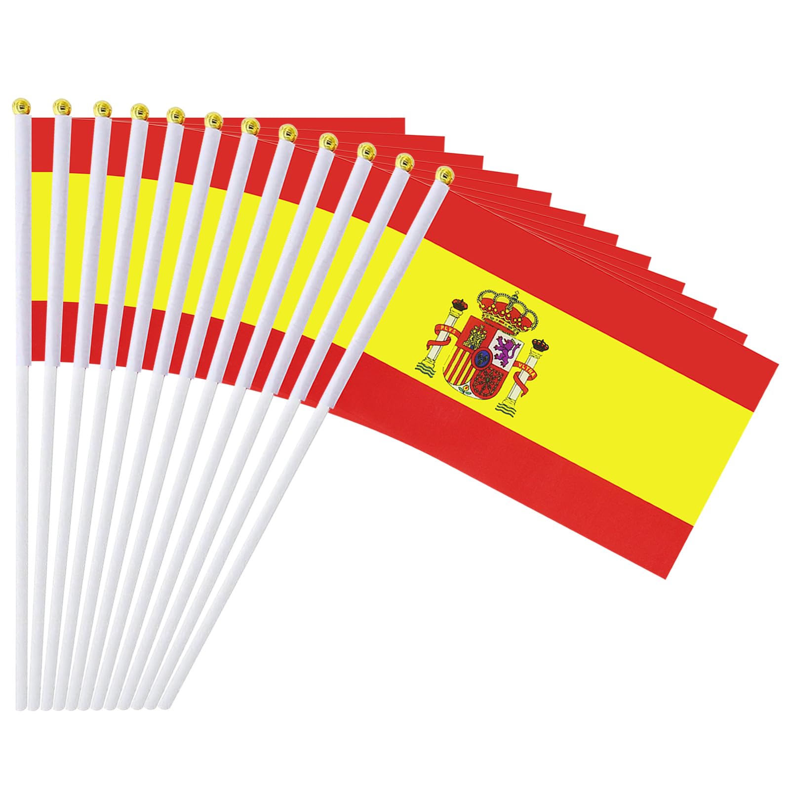 mflagperft Spain Flag handheld setup with stick