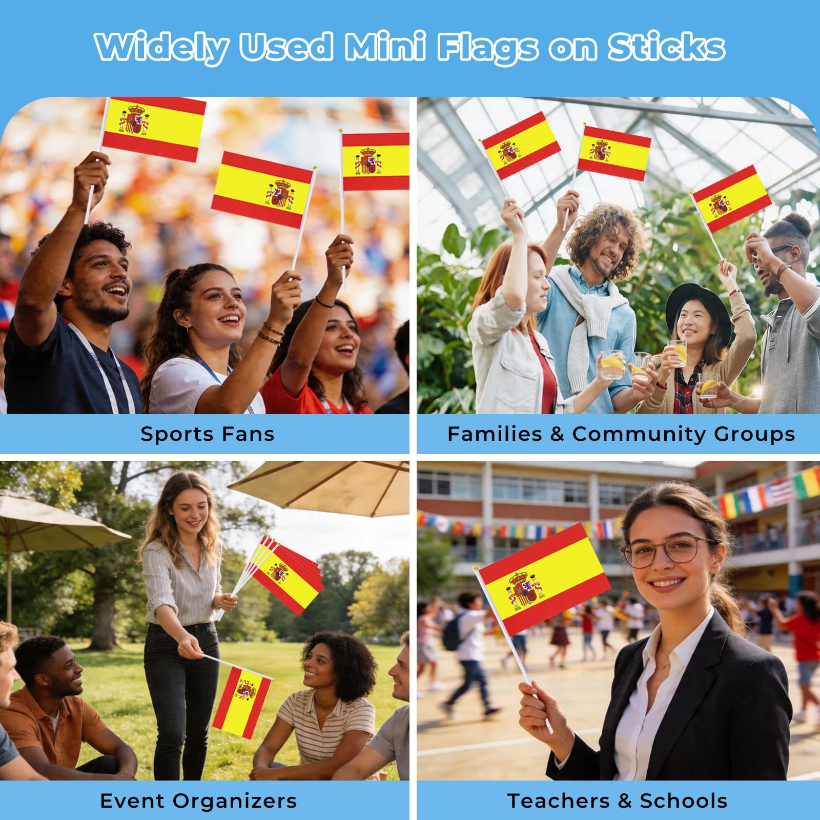 mflagperft Spain Flags for cultural celebration