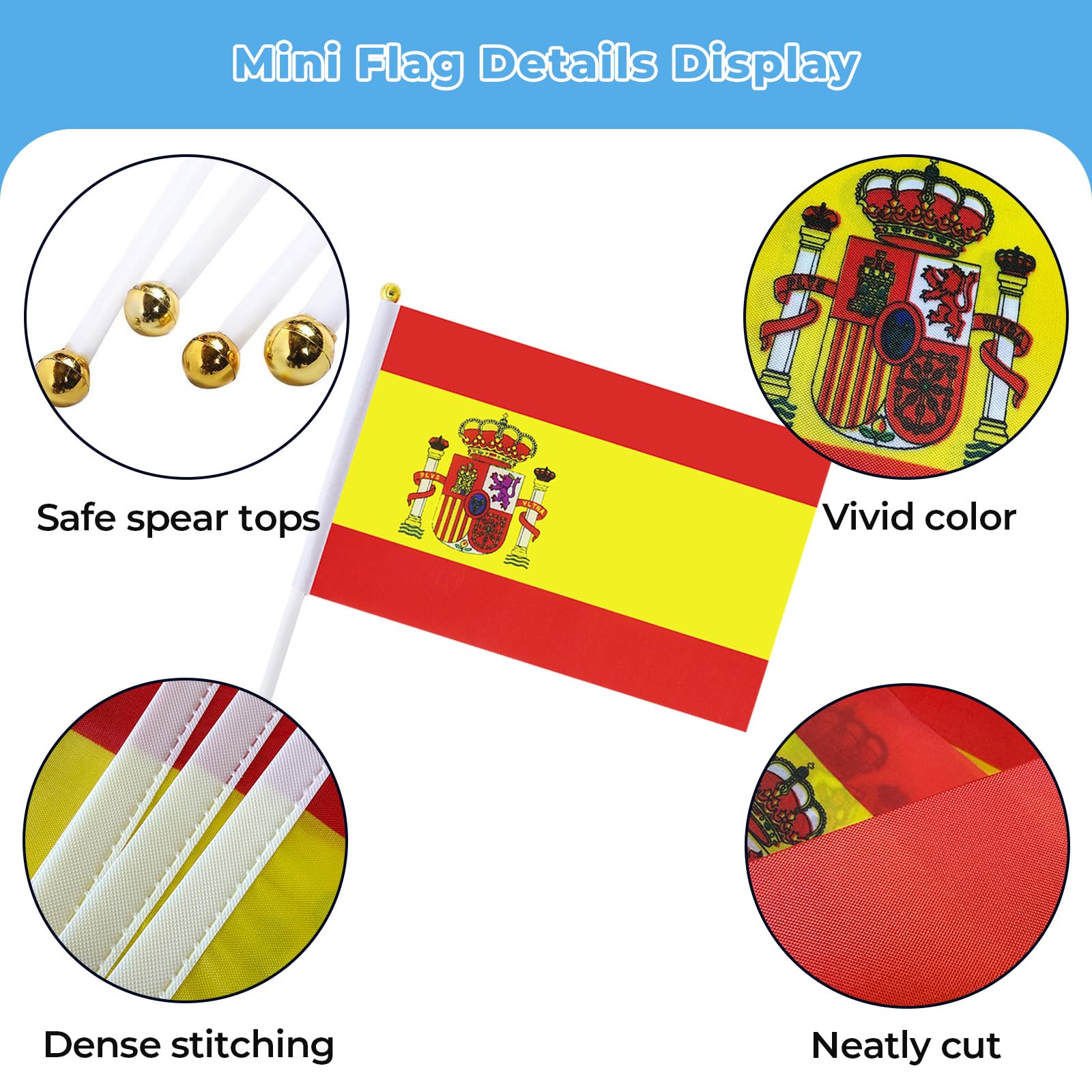 mflagperft Spain Flags in a classroom setting