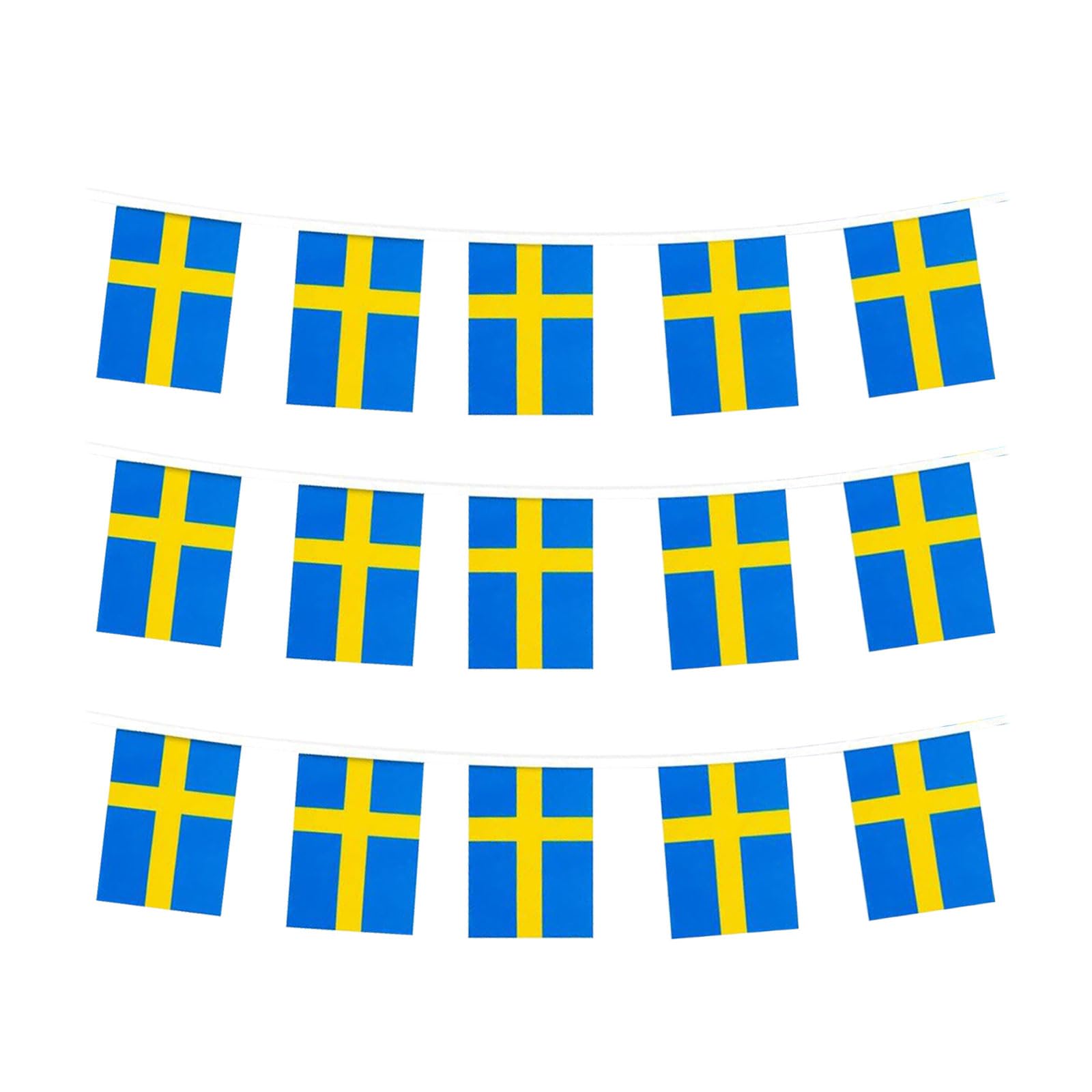 mflagperft Sweden Mini String Flags pack front view