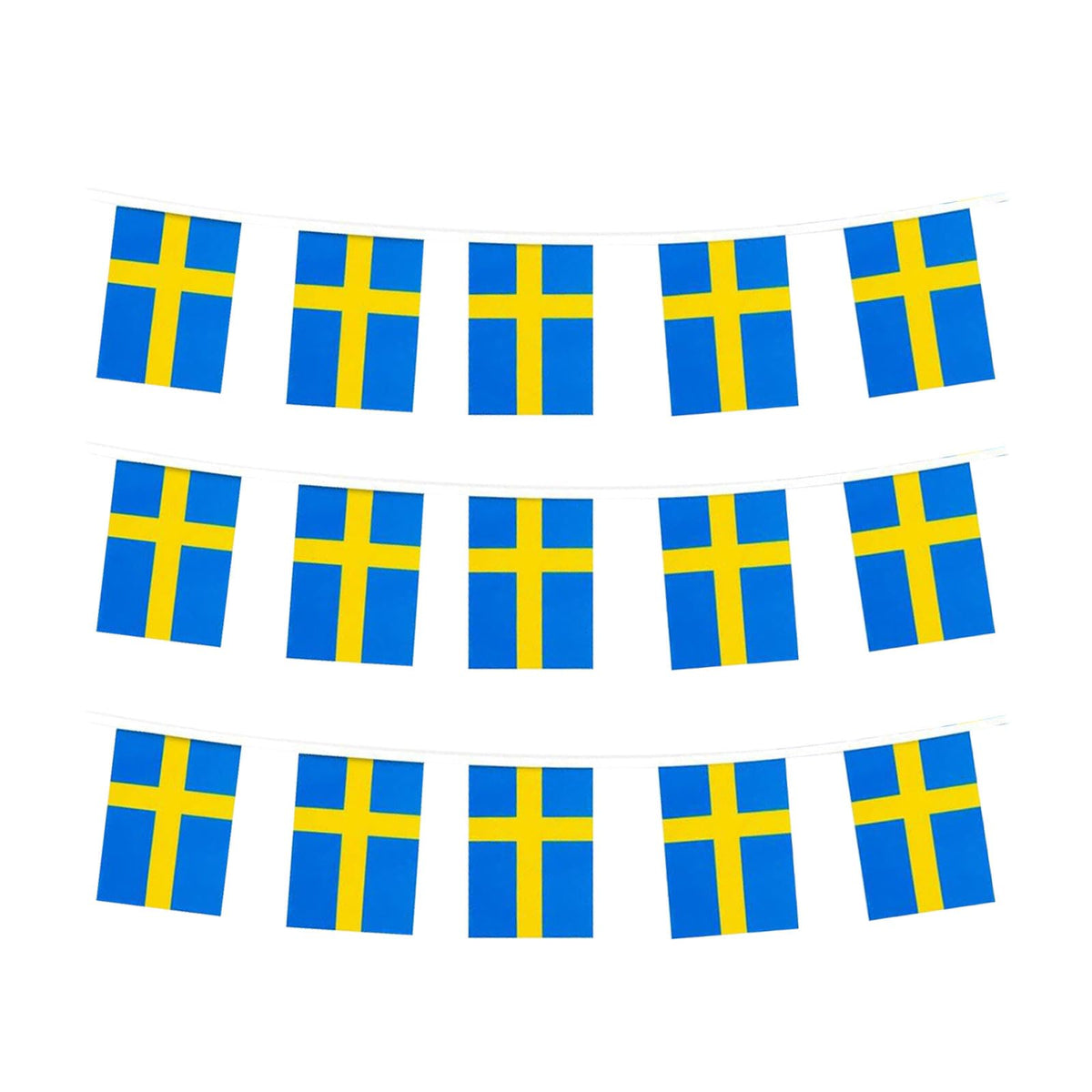 mflagperft Sweden Mini String Flags pack front view