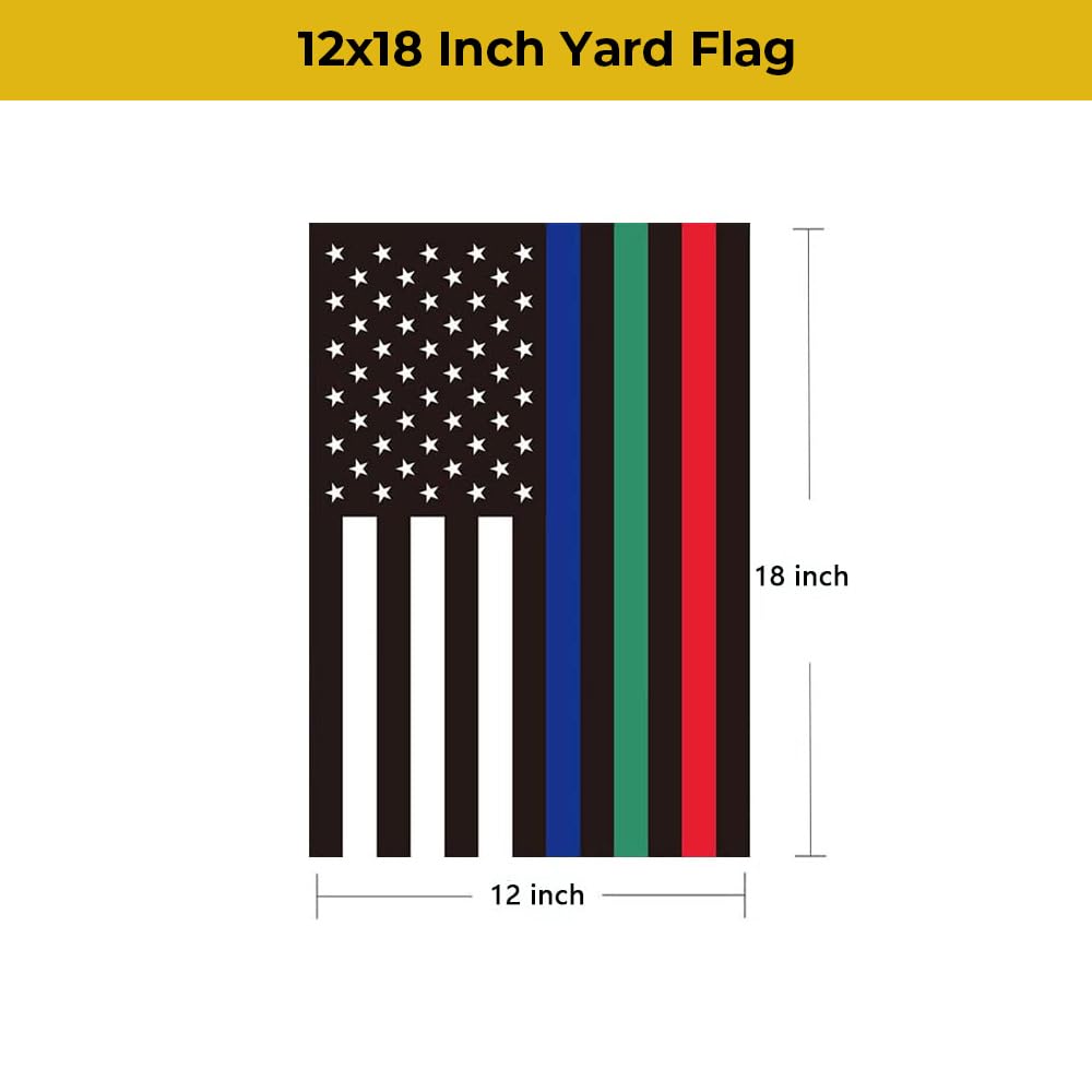 mflagperft USA Garden Flag 12x18 inch back view