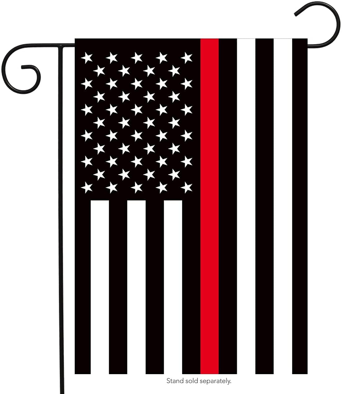 mflagperft USA Garden Flag 12x18 inch front view with red line design