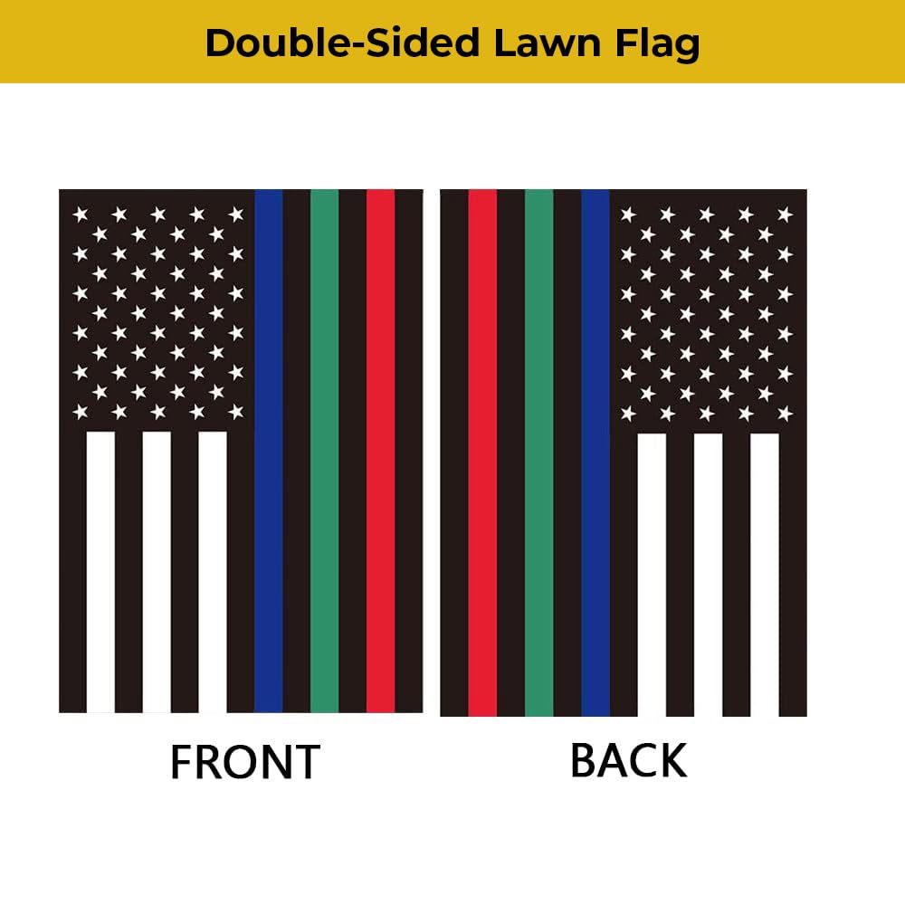 mflagperft USA Garden Flag 12x18 inch side view