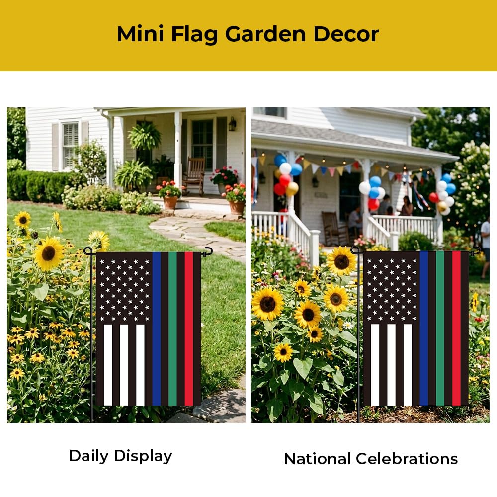 mflagperft USA Garden Flag close-up of fabric texture