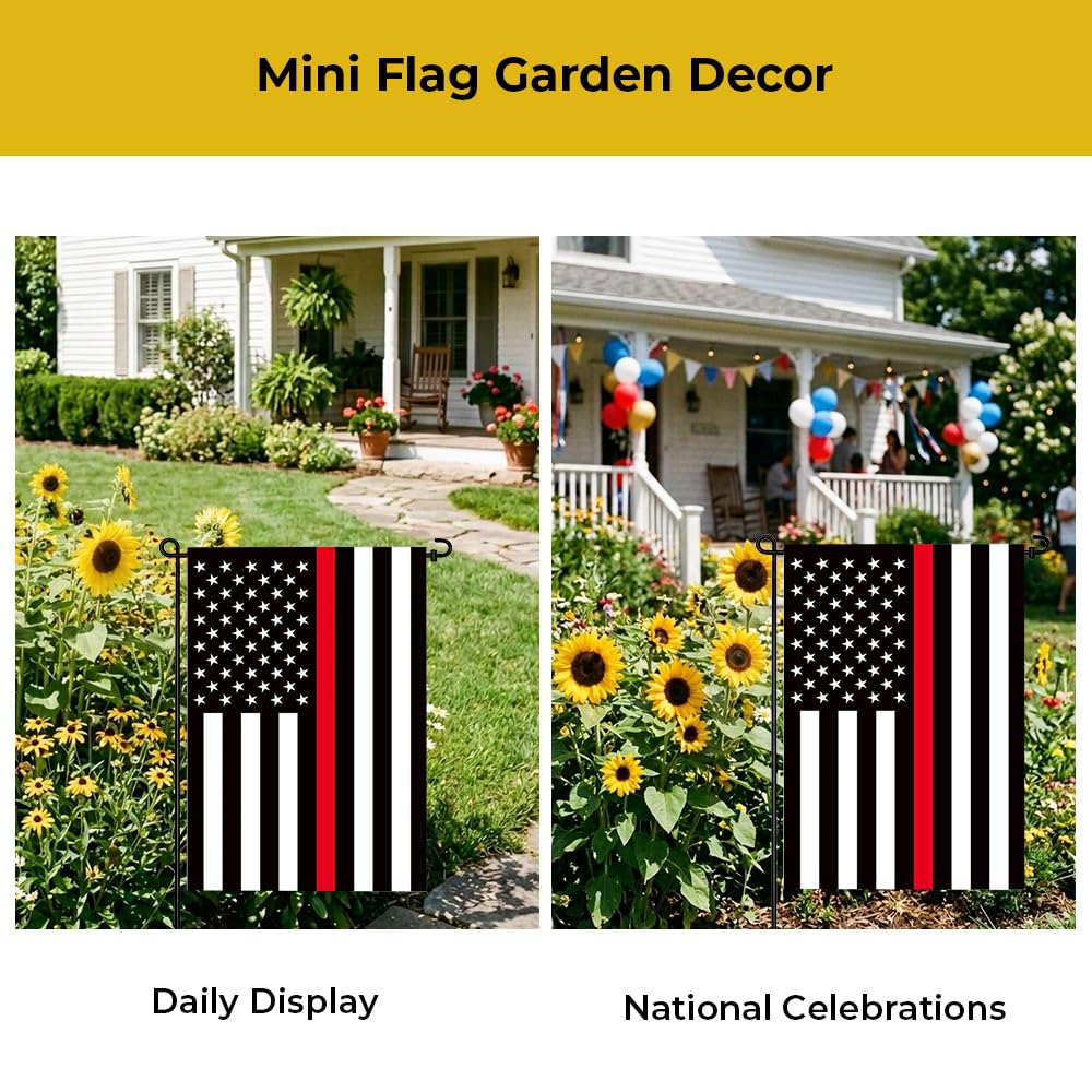 mflagperft USA Garden Flag in outdoor display at entrance