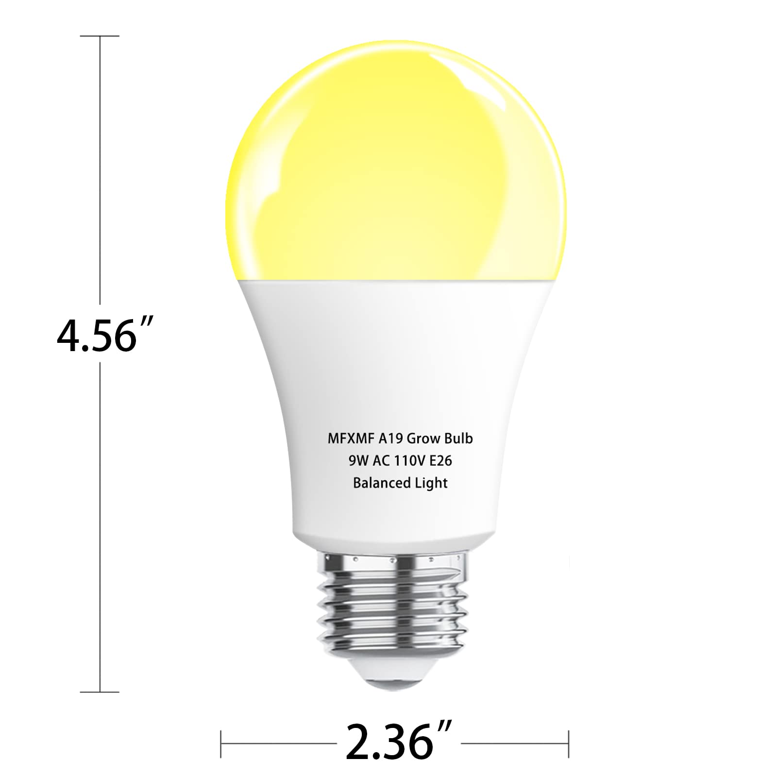 mfxmf LED Grow Light Bulb lifestyle scene with herbs