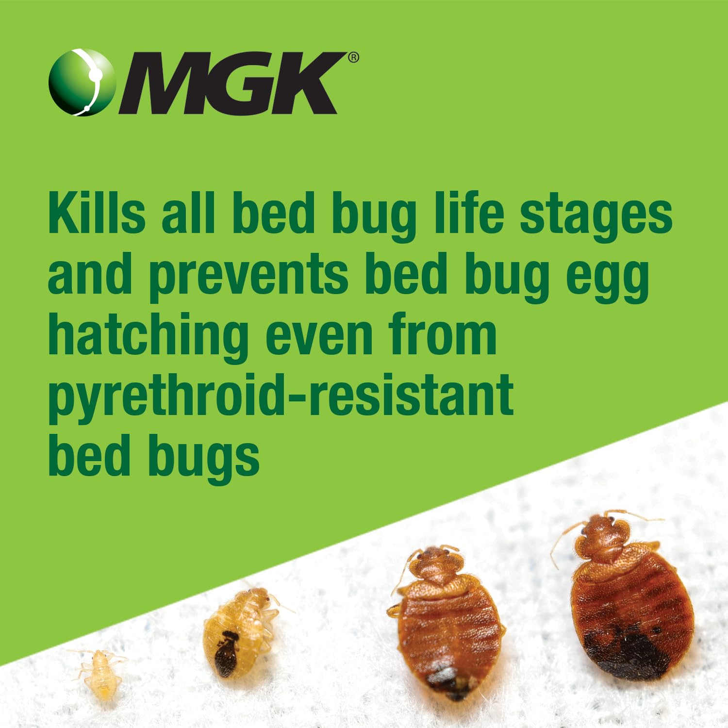 MGK Crossfire Bed Bug Concentrate 13 oz back label showing ingredients