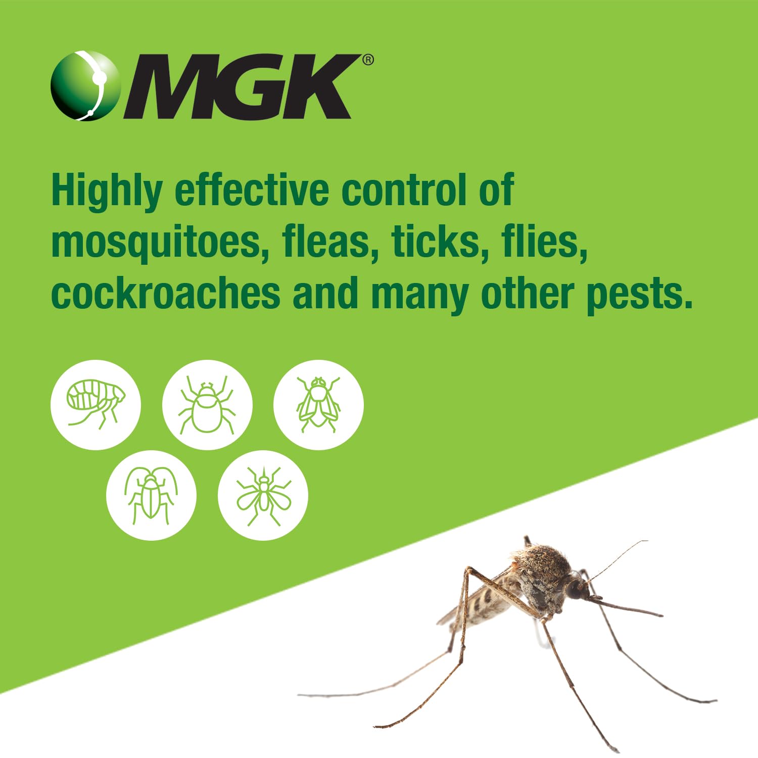 MGK OneGuard Multi MoA Concentrate insecticide spray in a garden setting