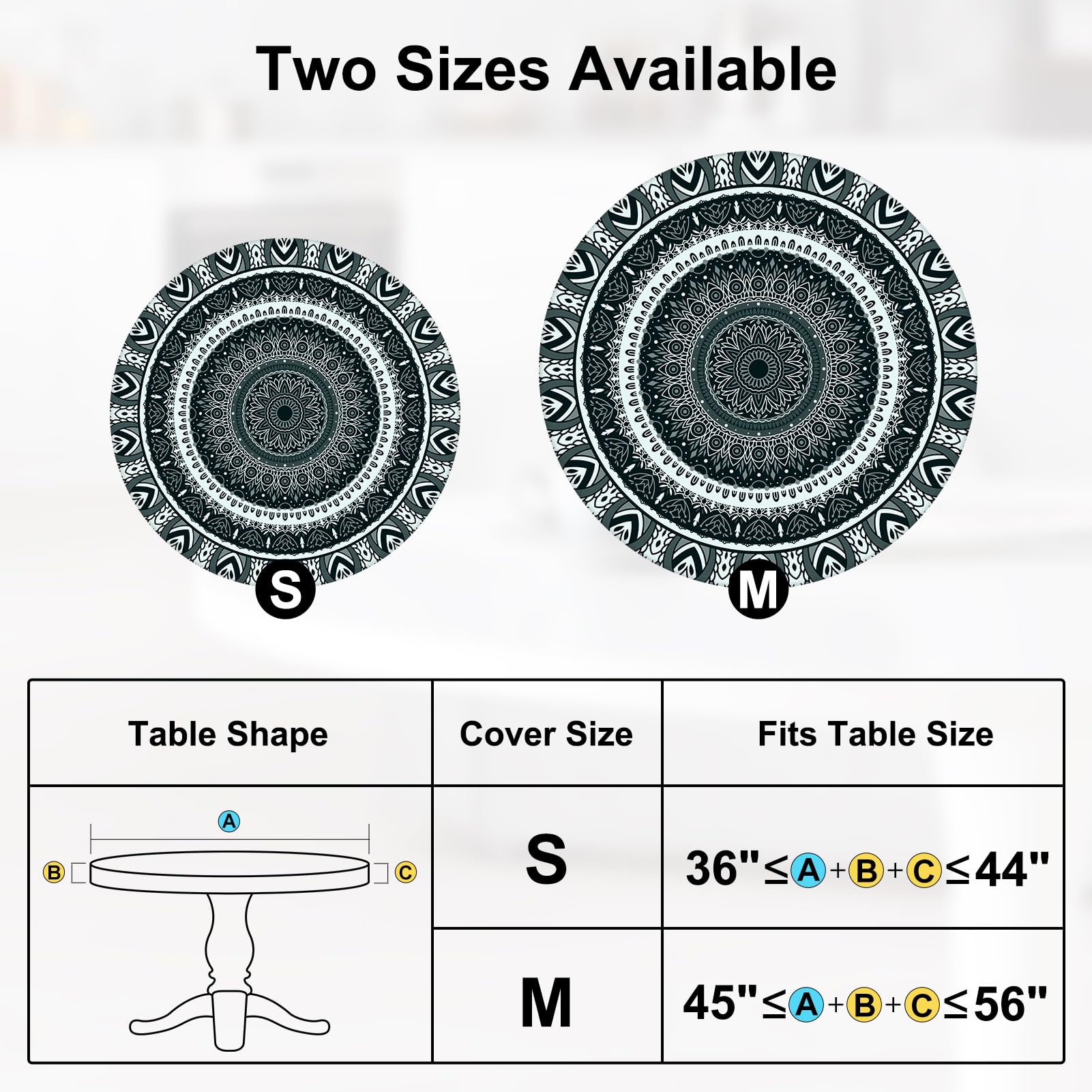 MHJY round table cover in outdoor picnic setting