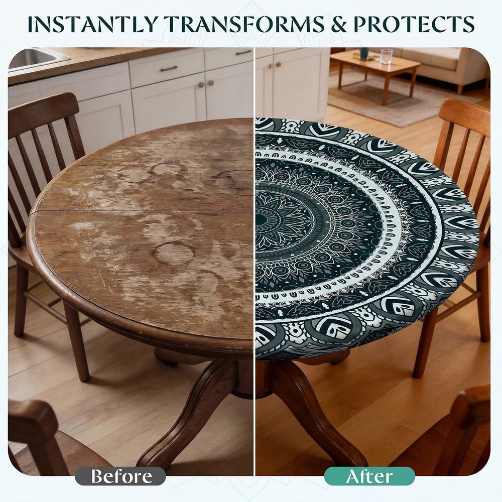 MHJY round tablecloth easy cleanup with sponge