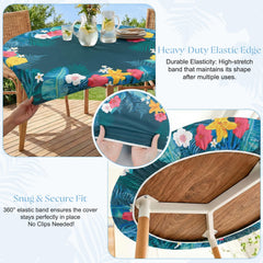 MHJY round tablecloth elastic edge detail