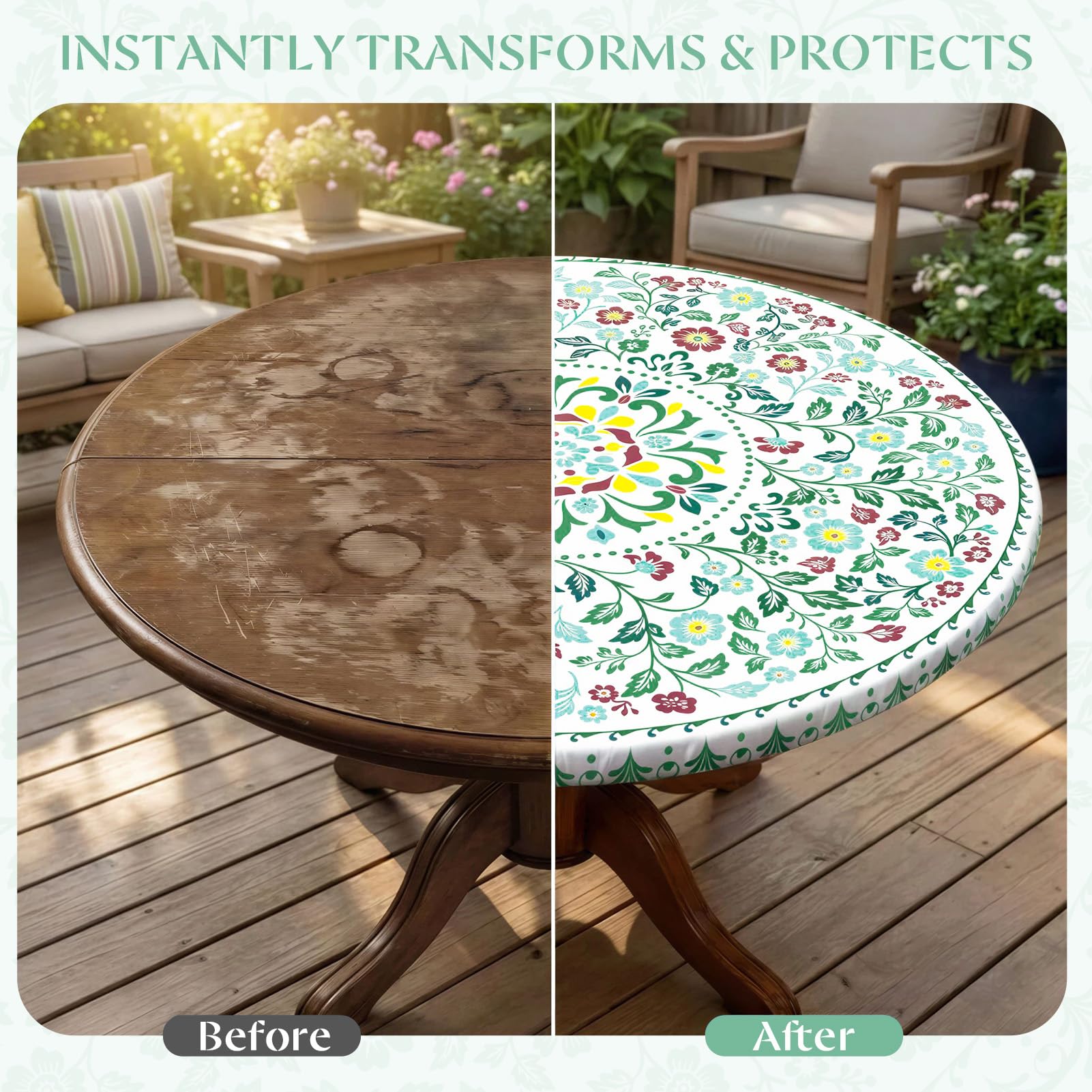 MHJY round tablecloth packaged and ready for sale