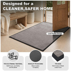 Mibao door mat absorbing moisture and dirt