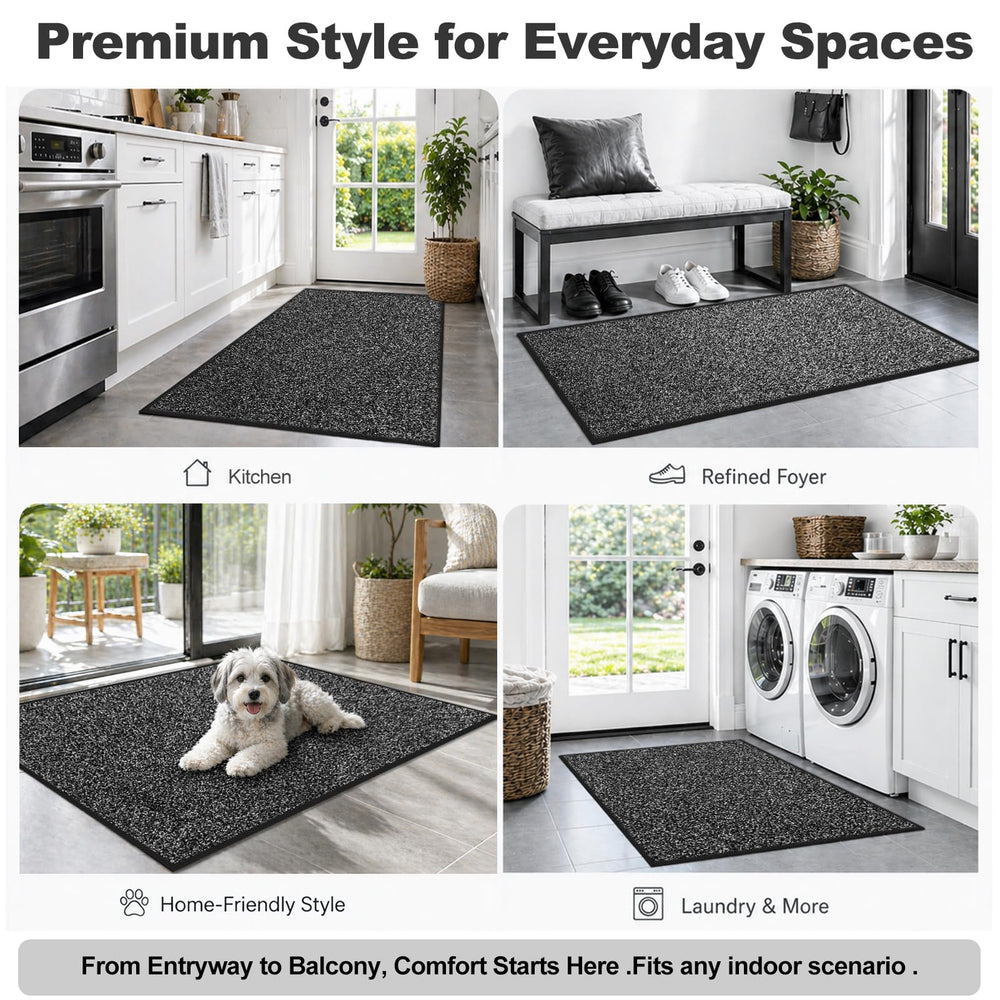 Mibao door mat absorbing moisture with muddy shoes