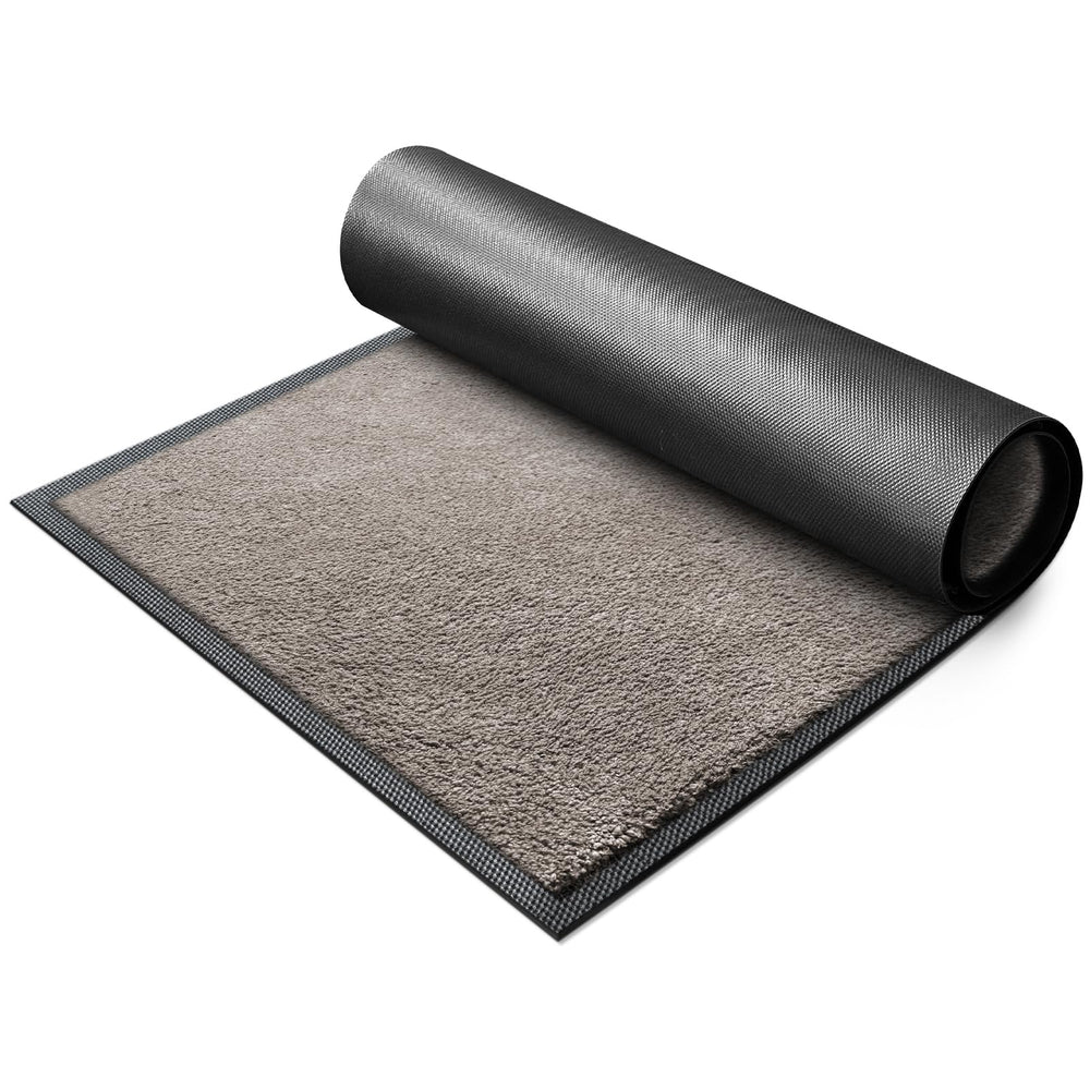 Mibao door mat being vacuumed for easy cleaning